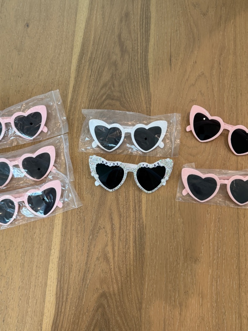 Bachelorette Bride Heart Sunglasses Pack